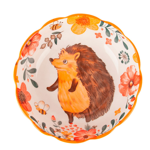 Nouvelle Салатник "Kawaii Forest.Hedgehog" d=15см. v=550мл.(фарфор) 0860414