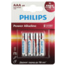 LR03P4B/51  Батарейки Philips LR03P4B/51 ААА алкалиновые 1,5v 4 шт. LR03-4BL Power (4/48/144/27648)