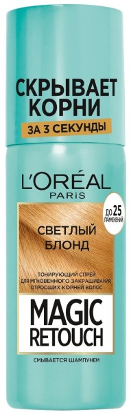 L'Oreal Magic Retouch Тон спрей для волос - Светлый Блонд *1*6