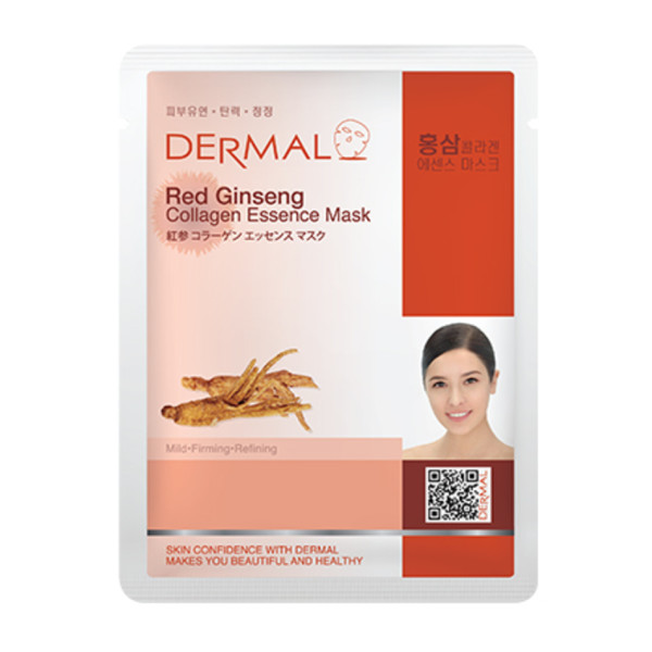 Dermal Тканевая маска с экстрактом женьшеня и коллагеном 23г *5*