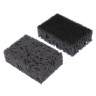 Губки для мытья посуды тм VETTA  BLACK, 12 шт, 9,8x6,5x3,1 см, коралл, цвет черный