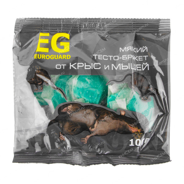 EUROGARD тесто-брикеты от крыс и мышей 100г. *5/50