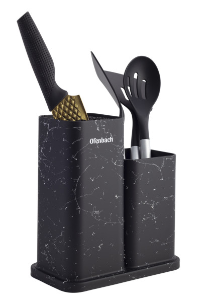 Kamille Подставка для ножей 21,5*13,2*23cm с наполнителем KM 100202