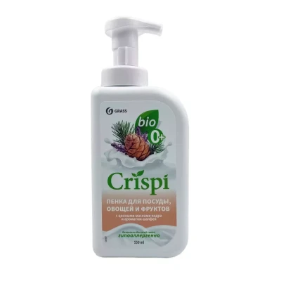 CRISPI Экопенка для мытья посуды с маслами кедра и ароматом шалфея 550мл