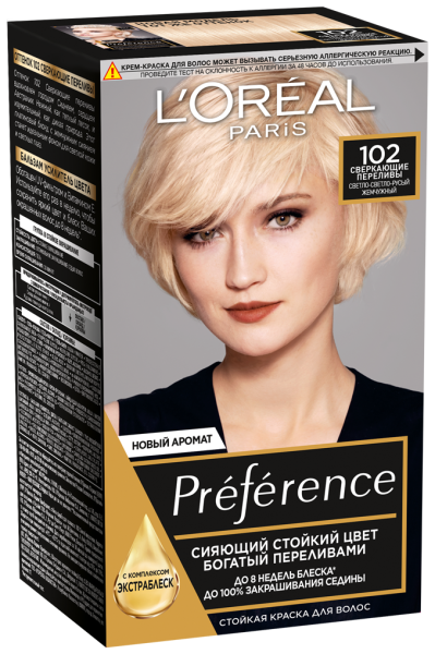 L'Oreal Preference Feria Краска-уход - 102 Сверкающие переливы