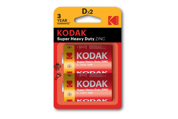 Элемент питания Kodak R20-2BL EXTRA HEAVY DUTY 2шт. [KDHZ-2] Б0005135
