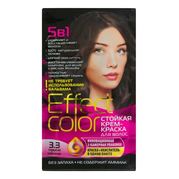 Fito Косметик Effect Color Крем-краска д/волос - Горький Шоколад 50мл (саше) БХ27728БК