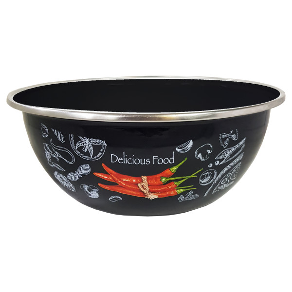 Appetite, Миска эмал 2,5л нерж/об Chilli, 10-0311/6-Chilli