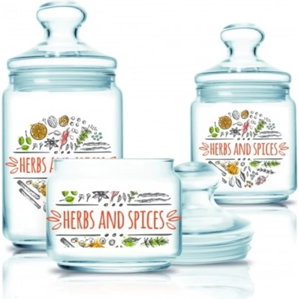 Банка для продуктов HERBS & SPICES с крышкой 0,75л Q4179
