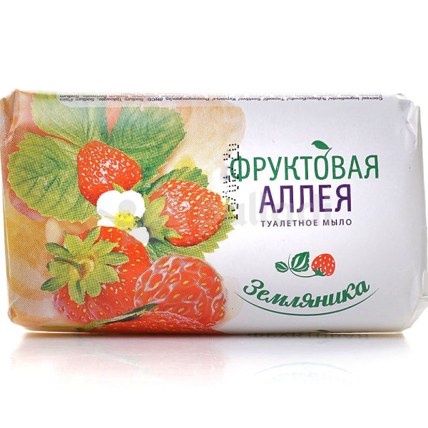 Фруктовая Аллея Туалетное мыло 90гр. Земляника БХ04065ЭБХ