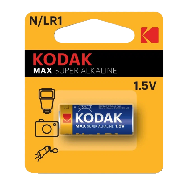KODAK Батарейка MAX LR1 N BL1 Alkaline 1.5V (1/12/72/27648) KN-1
