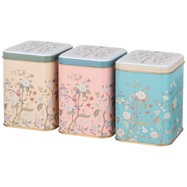 AGNESS НАБОР ЕМКОСТЕЙ ДЛЯ ХРАНЕНИЯ "BOTANICA" ИЗ 3-Х ШТ, 9Х9Х12,5 СМ, 1Л 949-053
