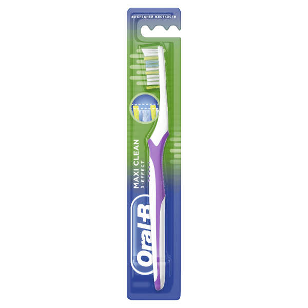 Oral-B 3_Эффект Макси Зубная щетка Клин/Вижион средние (медиум) БХ2054
