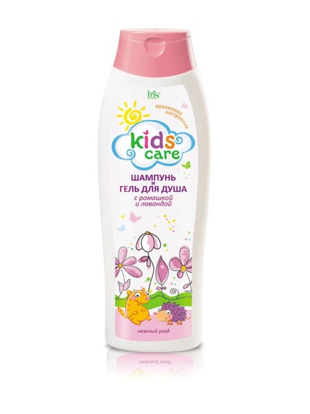 Iris Kids Care Детский Шампунь и Гель д/душа РОМАШКА  и ЛАВАНДА 400мл