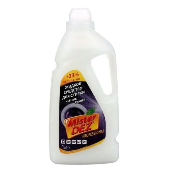 Mister DEZ Eco-Cleaning PROFESSIONAL Жидкое средство для стирки черных тканей 1000 мл БХ01200Е