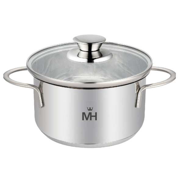 Кастрюля с крышкой "Mercury", MC-6054 (12) 0,7 л 12 см серии Bambino