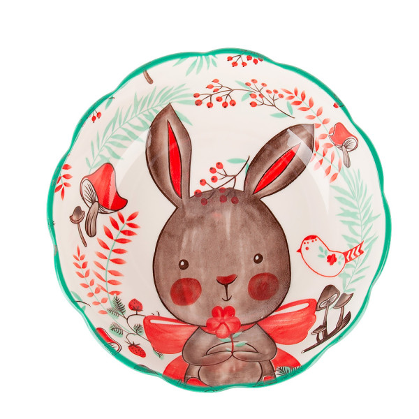 Nouvelle Салатник "Kawaii Forest.Rabbit" d=15см. v=550мл.(фарфор) 0860404