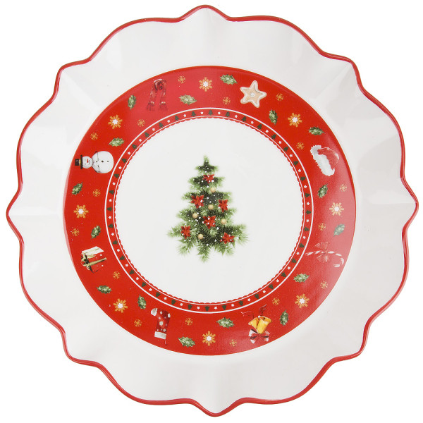 Nouvelle Блюдо "Magic of Christmas" 21,5*21,5*3см (фарфор) N0880111