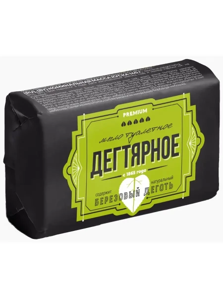 Мыло туалетное Ординарное Дегтярное 140гр. 1/40