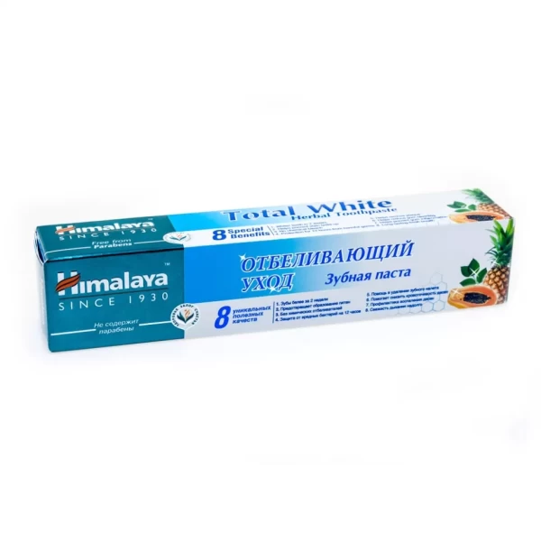 Himalaya Зубная паста Total White "Отбеливающий уход" 50 мл *12*24