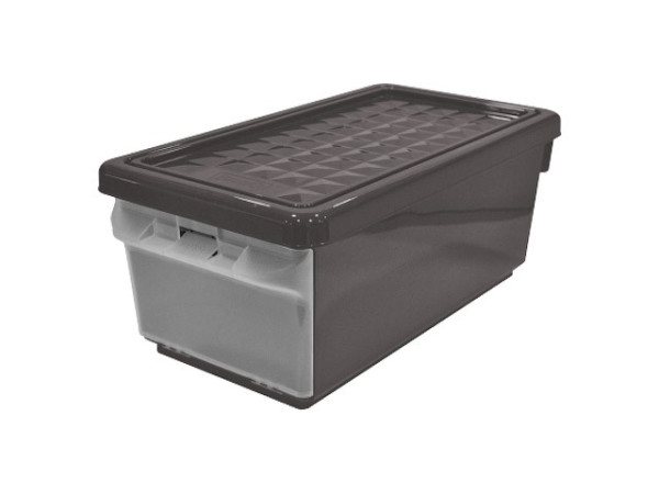 BranQ Ящик для хранения с боковой дверцей 12л дымчатый BQ2590ДМ