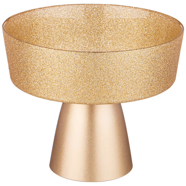 АКСАМ БЛЮДО НА НОЖКЕ "BOHEMIA" GOLD ГЛУБОКОЕ D=21СМ 339-447