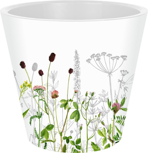 InGreen Горшок для цветов InGreen London Deco D190 мм, 3,3л, c дренажной вставкой Meadow grass IG635110570