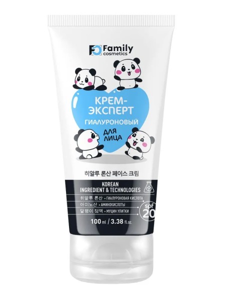 FAMILY COSMETICS ПАНДА Гиалуроновый Крем-Эксперт для лица, 100мл, арт. FCFC-501