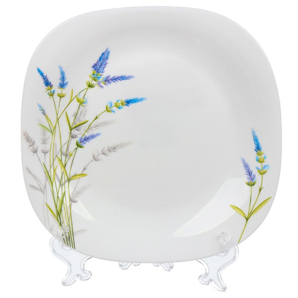 Daniks Тарелка десертная, стеклокерам, 19 см, квадр, Манифик FFP85/220302