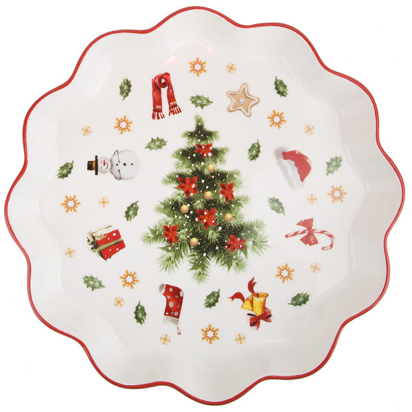 Nouvelle Блюдо "Magic of Christmas" 26,5*26,5*4см (фарфор) N0880121