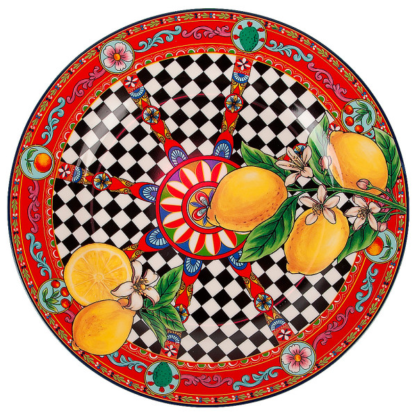Блюдо "Sicilia Limone" d=26,5см (фарфор) 052010