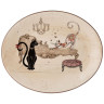 БЛЮДО ОВАЛЬНОЕ AGNESS "ПАРИЖСКИЕ КОТЫ" 31,5*25,5*3 СМ 358-1742