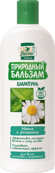 ВЕСНА Шампунь "Мята и Ромашка" 430гр