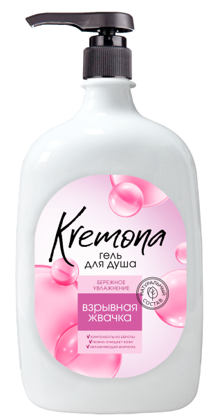 KREMONA Гель для душа ВЗРЫВНАЯ ЖВАЧКА