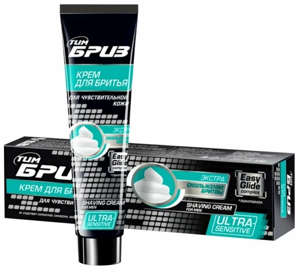 ТимБриз КРЕМ ДЛЯ бритья Easy Glide complex для ЧУВСТВИТЕЛЬНОЙ КОЖИ 75 мл 870899 БХ70899БК