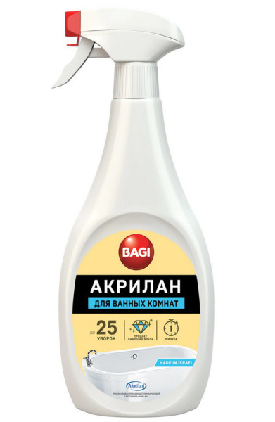 БАГИ Акрилан-спрей Для акриловых ванн, душ. кабин и бассейнов 400мл