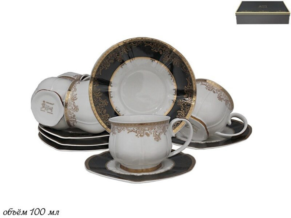 Lenardi  Кофейный набор 100 мл 12пр. в под.уп. Фарфор 133-118 L