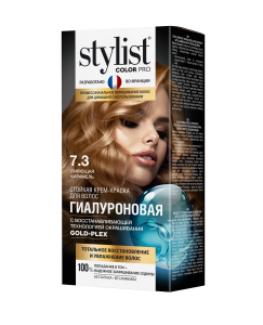 ФИТО Стойкая крем-краска Гиалуроновая STYLIST COLOR PRO Тон 7.3 Сияющая Карамель 115мл Арт.GB-7964
