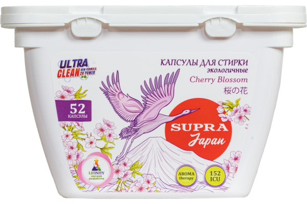 SUPRA Капсулы и таблетки для стирки LB-1302 10 Single Sakura 52шт LB-1302/10
