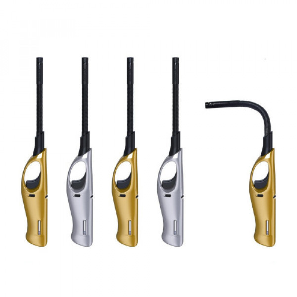 Зажигалка пьезо XHG 310 FT SILVER/GOLD