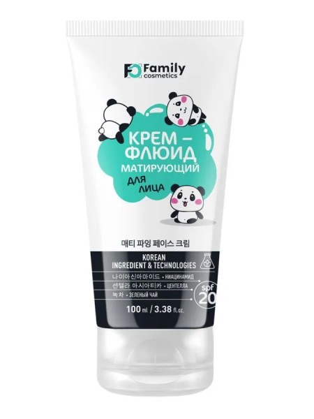 FAMILY COSMETICS ПАНДА Матирующий Крем-Флюид, 100мл, арт. FCFC-503