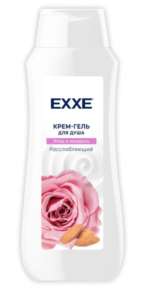 EXXE Крем-гель для душа Расслабляющий "Роза и миндаль", 400 мл БХ83342А