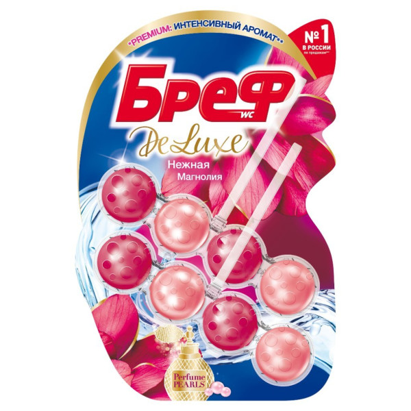 Бреф Туалетный блок ДВОЙНЫЕ ДЕЛЮКС Нежная Магнолия Х БХ4023164