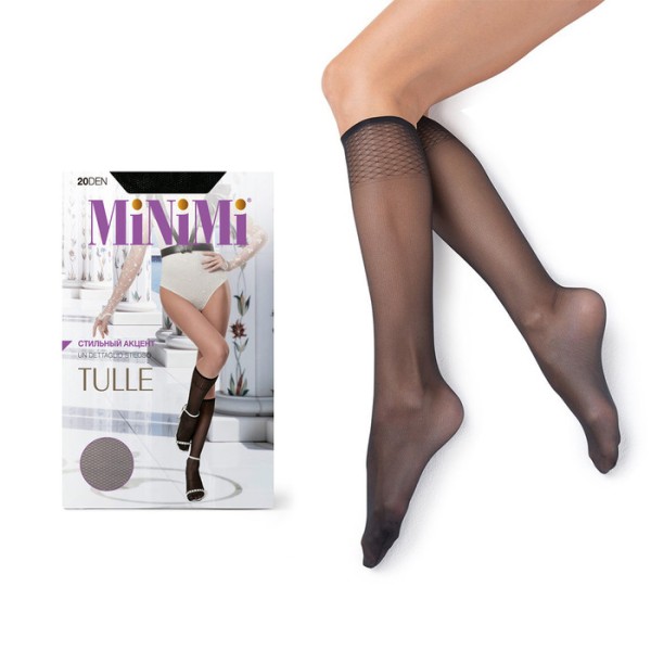 МИНИМИ Гольфы TULLE 20 Nero