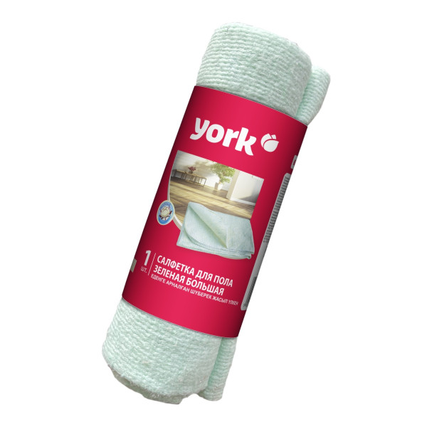 Салфетка для пола хлопковая бирюзовая в рулоне YORK 220г/м2 (60х75 см) 022270