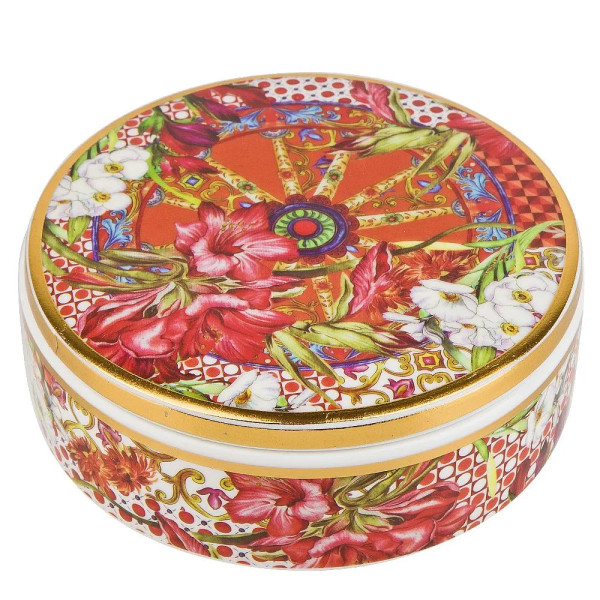 Nouvelle Подсвечник-шкатулка декоративная "Secret Garden"12*4см (фарфор,воск) 0200155
