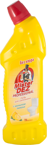 Mister Dez PROFESSIONAL Гель для сантехники (с ароматом лимон) 750 мл БХ04132Е