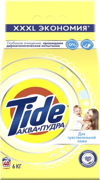 Tide Стиральный порошок автомат для Чувствительной кожи 6кг БХ81769389А