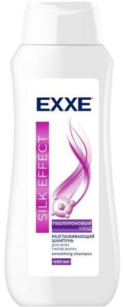 EXXE Шампунь для волос SILK EFFECT "Гиалуроновый уход", 400 мл БХ83427А