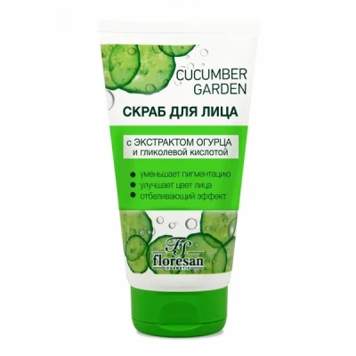 Флоресан Cucumber Garden СКРАБ для лица, 150мл, арт.Ф-522